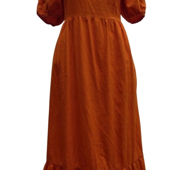 Who What Wear Vibrant Orange Maxi Skirt - Picture 3 of 7